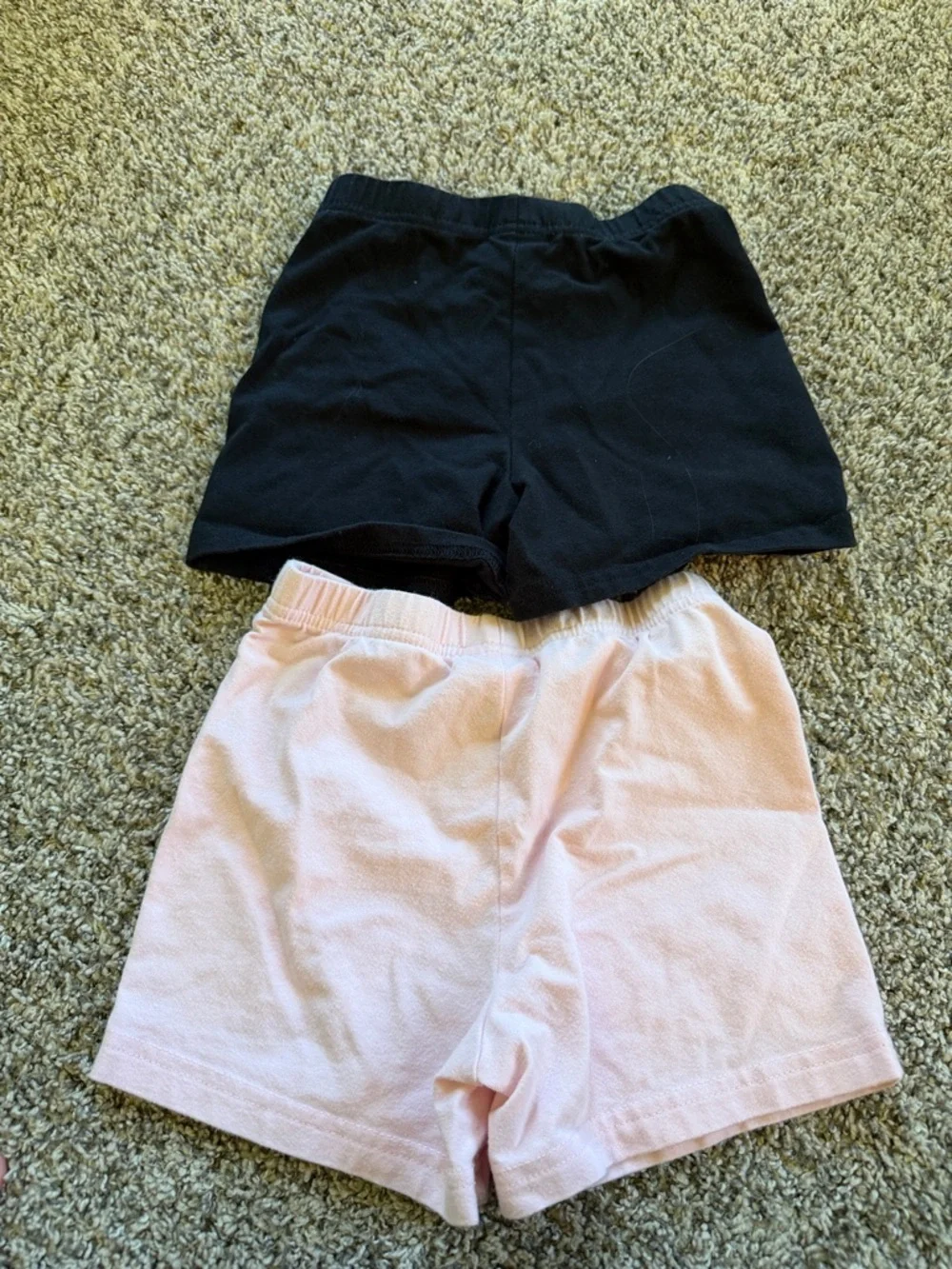2 - Carters Girls' size 6/6x Cotton Pull-On cartwheel shorts Black & Light Pink